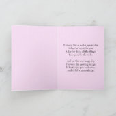 母のデイジー付きデイカー芸術的ド カード (内部)