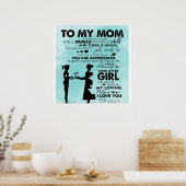 母のデザイン |ママへの手紙 ポスター (キッチン)