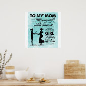 母のデザイン |ママへの手紙 ポスター (キッチン)