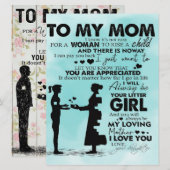 母のデザイン |ママへの手紙 メニュー (正面/裏面)