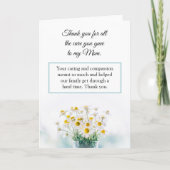 母のナースカー気にドを持ってきてくれてありがとう カード (正面)