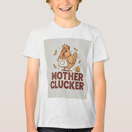 母のニワトリ トライブレンドTシャツ (正面)