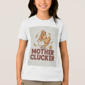 母のニワトリ トライブレンドTシャツ (正面)