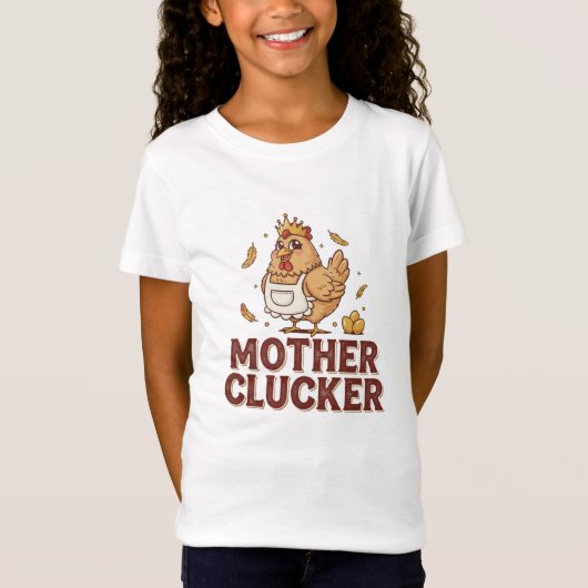 母のニワトリ Tシャツ (正面)