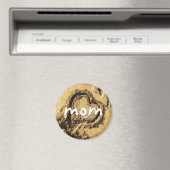 母のハート描は黄金の砂写真海岸はっきりした マグネット (インサイチュ (食洗機))