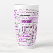 母のハート カフェラテマグ (正面)