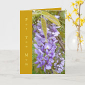 "母のハート"カード カード (黄色い花)