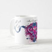 母のハート コーヒーマグカップ (正面左)