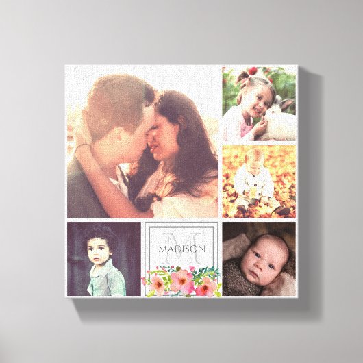 母のパパと子供 キャンバスプリント (正面)