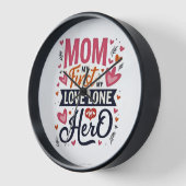 母のヒーロー時計 壁時計 (傾斜)