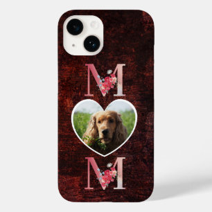 母のフローラハートの写真から犬の赤 Case-Mate iPhone 14ケース