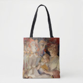 母のベッドタイムス読テリー、ヴィンテージクリスマス トートバッグ (正面)