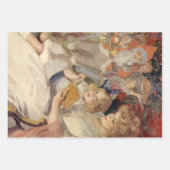 母のベッドタイムス読テリー、ヴィンテージクリスマス ラッピングペーパーシート (正面3)