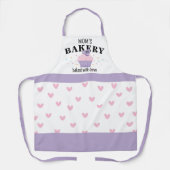 母のベーカリーピンクカップケーキマザーズデイ エプロン (正面)
