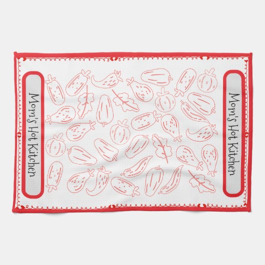 「母のホットキッチン」母の日のプレゼント キッチンタオル (横)