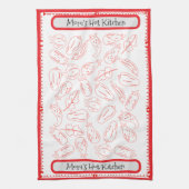 「母のホットキッチン」母の日のプレゼント キッチンタオル (縦)