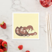 母のミートローフマッシュポテトグレービーフードグルメ スタンダードカクテルナプキン (インサイチュ)