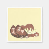 母のミートローフマッシュポテトグレービーフードグルメ スタンダードカクテルナプキン (正面)