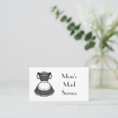 母のメイドサービスQRコード 名刺 (スタンド正面)