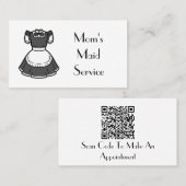 母のメイドサービスQRコード 名刺 (正面/裏面)