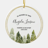 母のメモリークリスマスパインツリーオーナメント セラミックオーナメント (正面)