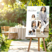 母のメモリー葬儀用ミニマル写真コラージュ ポスター