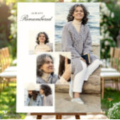 母のメモリー葬儀用ミニマル写真コラージュ ポスター