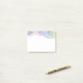 母のリストを行うには、虹色の波と銀の星 ポストイット (デスク上)