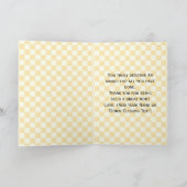 母のリボン賞母の日のカード カード (内部)