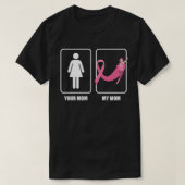 母の乳がん生存者スーパーヒーローマザーズDA Tシャツ (デザイン正面)