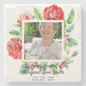 母の亡き写真遺失の記念品 ストーンコースター (正面)