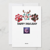 母の休日のおもしろいクリスマスカード シーズンカード (裏面)