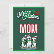 母の休日のおもしろいクリスマスカード