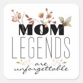 母の伝説は忘れモダン難い母の日だ スクエアシール