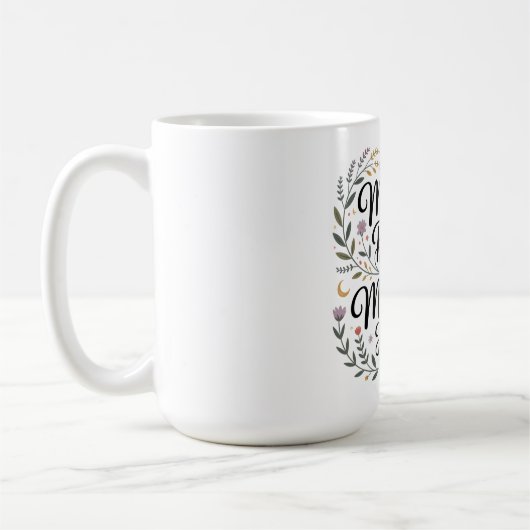 母の信念が奇跡を起こす コーヒーマグカップ (左)