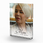 母の写真パーソナライズされた追悼の葬儀 フォトブロック (右)