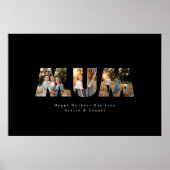 母の写真モダン3エレガント人の母の日 ポスター (正面)