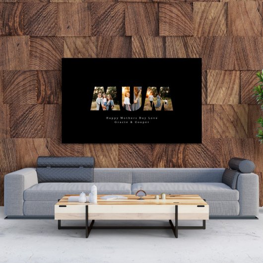 母の写真モダン3エレガント人の母の日 ポスター