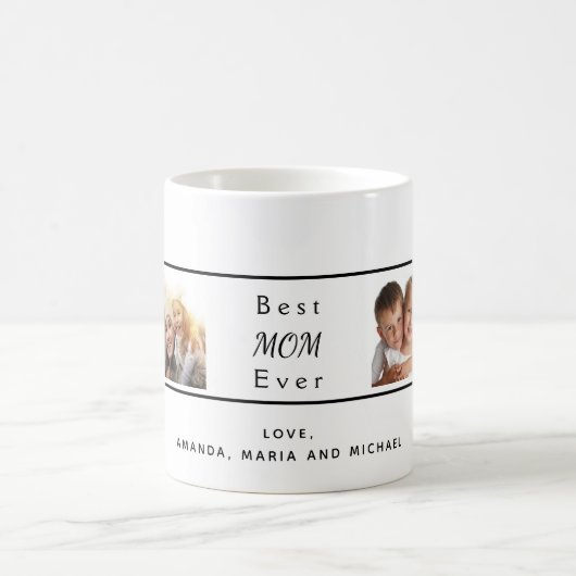 母の写真白黒 コーヒーマグカップ (中央)