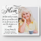母の写真詩の愛する思い出で フォトプラーク (正面)