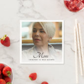 母の写真追悼式 スタンダードカクテルナプキン (インサイチュ)