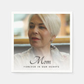 母の写真追悼式 スタンダードカクテルナプキン (正面)