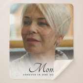 母の写真追悼記念 シェルパブランケット (正面)