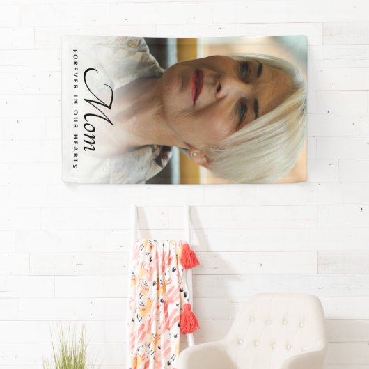 母の写真追悼記念 横断幕 (インサイチュ)