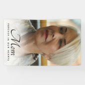 母の写真追悼記念 横断幕 (横)