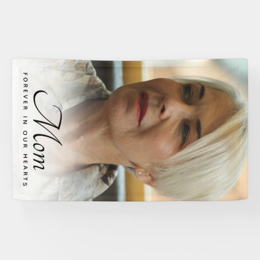 母の写真追悼記念 横断幕 (横)