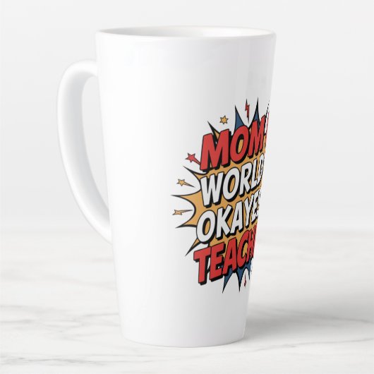 母の力 カフェラテマグ (左アングル)