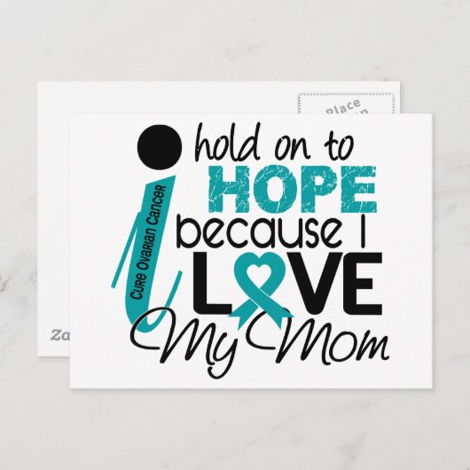 母の卵巣がんを願う ポストカード (正面/裏面)