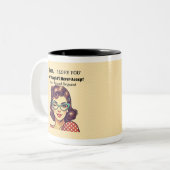 母の友人の要求 ツートーンマグカップ (正面左)