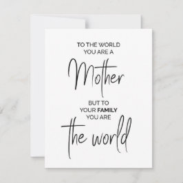 母の名言, 母の日または誕生日のギフト シーズンカード